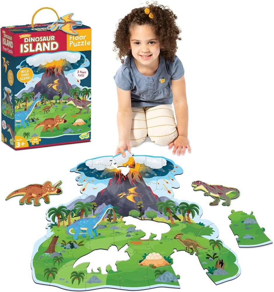 DINOSAUR VOLCANO FLOOR PUZZLE