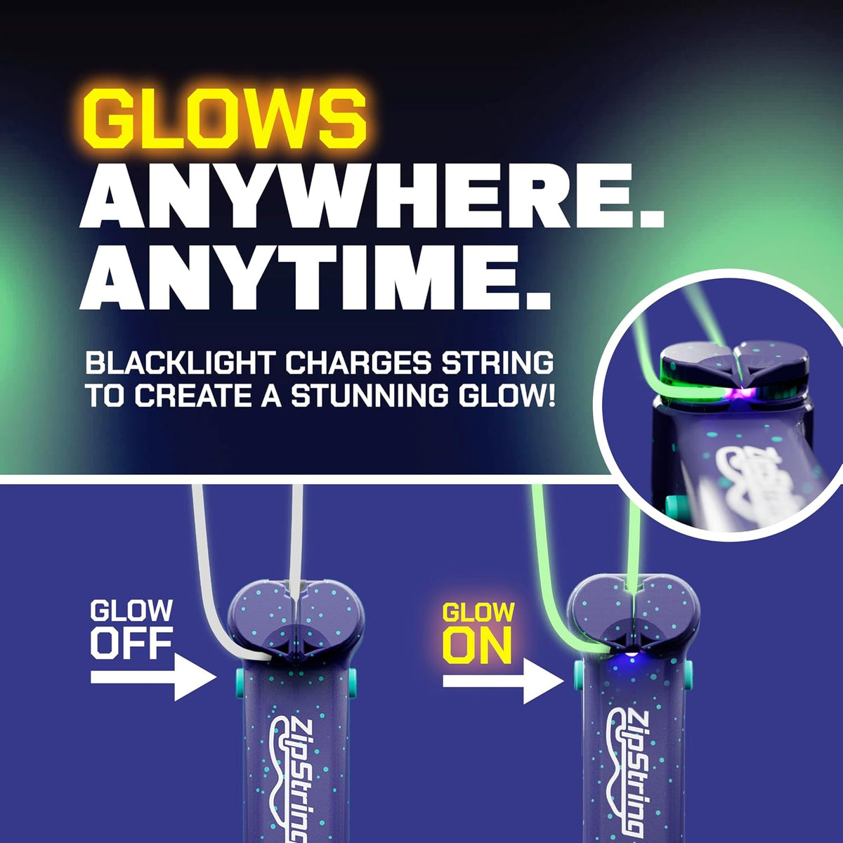 ZIPSTRING GLOW IN THE DARK