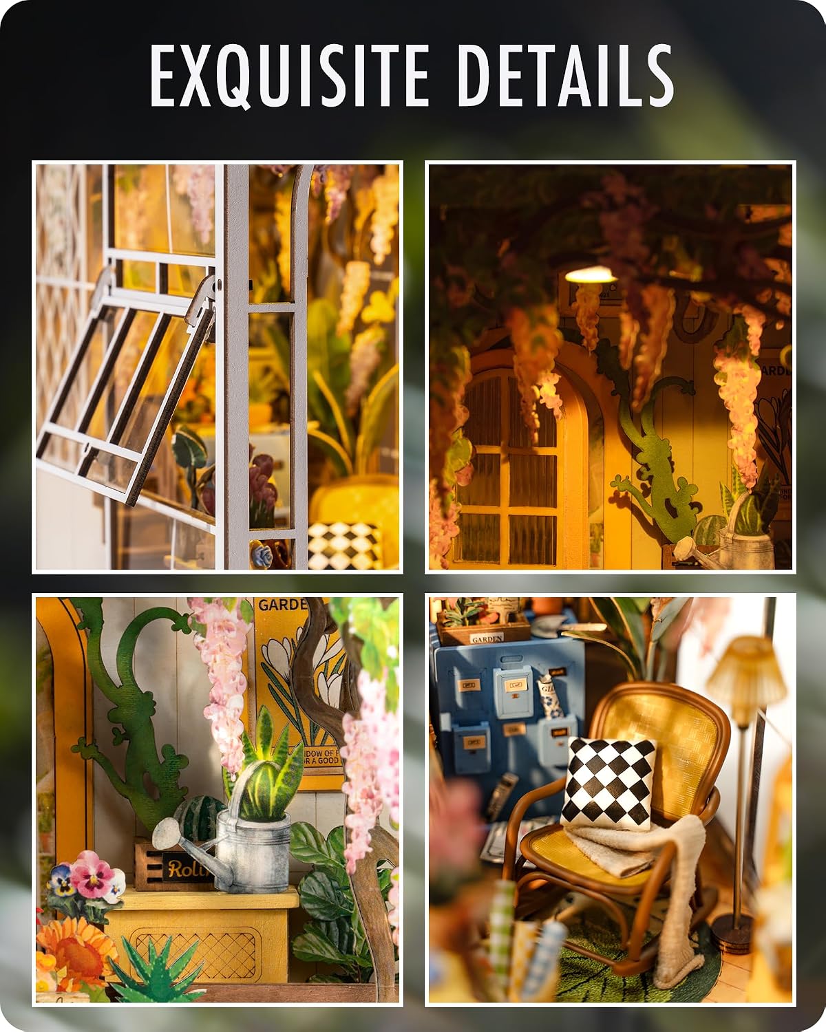 GARDEN FLOWER HOUSE BOOK NOOK WONDERLAND