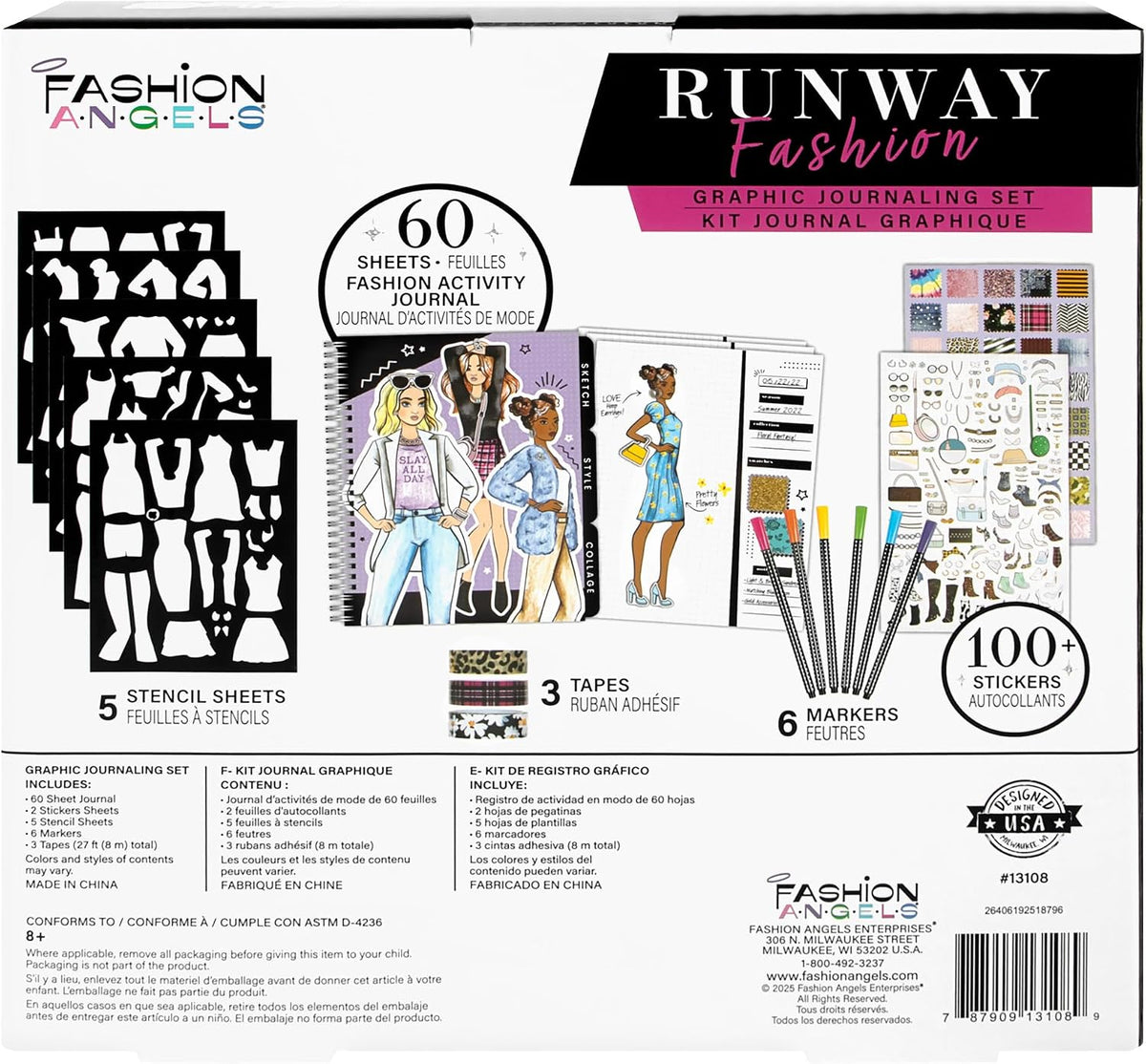 RUNWAY FASHION GRAPHIC JOURNAL SET