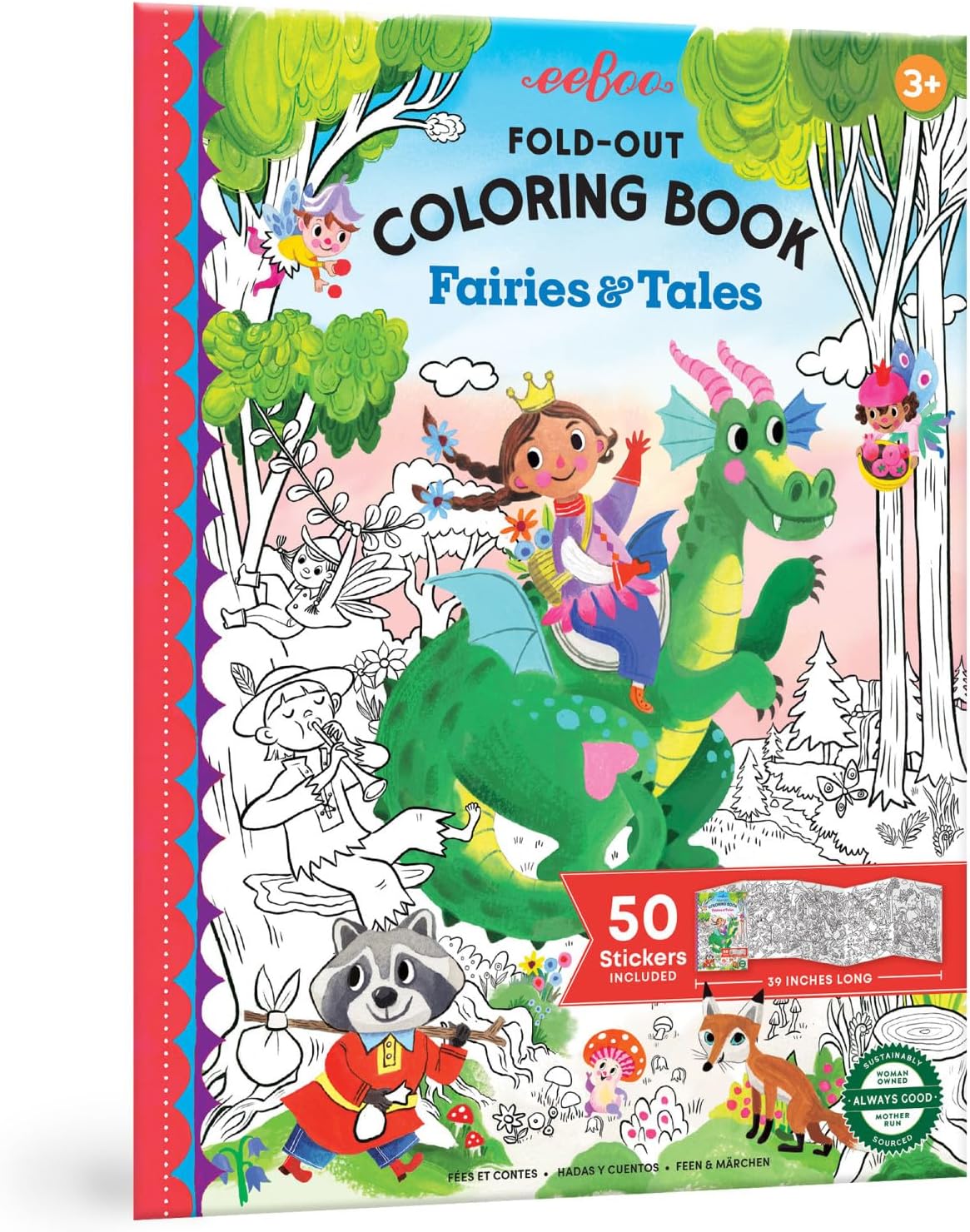 Fold-Out Coloring Book - Fairies and Tales