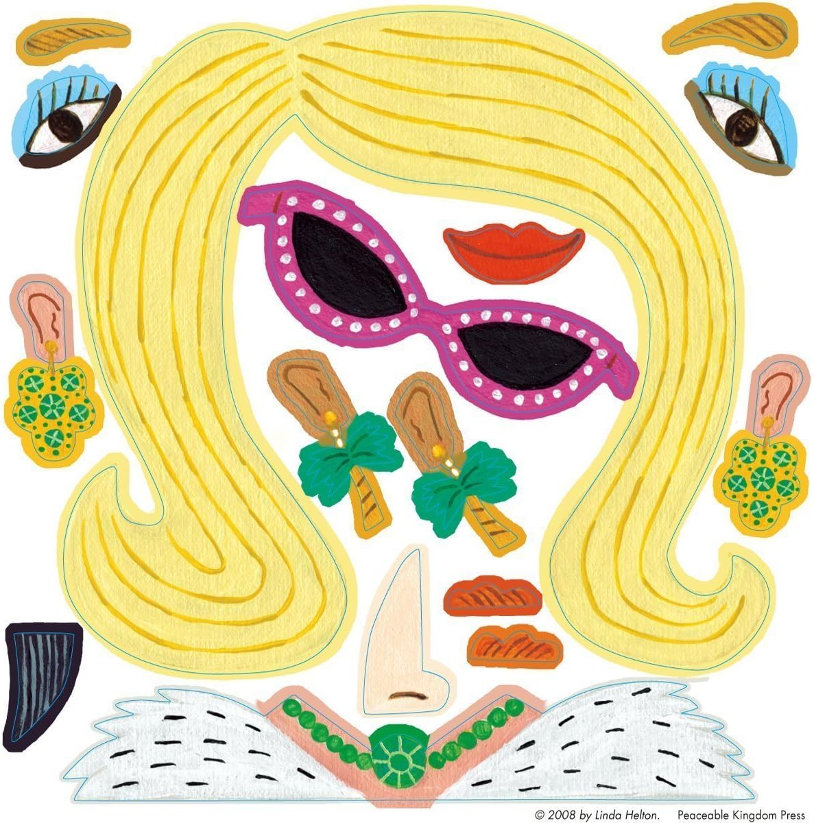 FUNNY FACES REUSABLE STICKERS