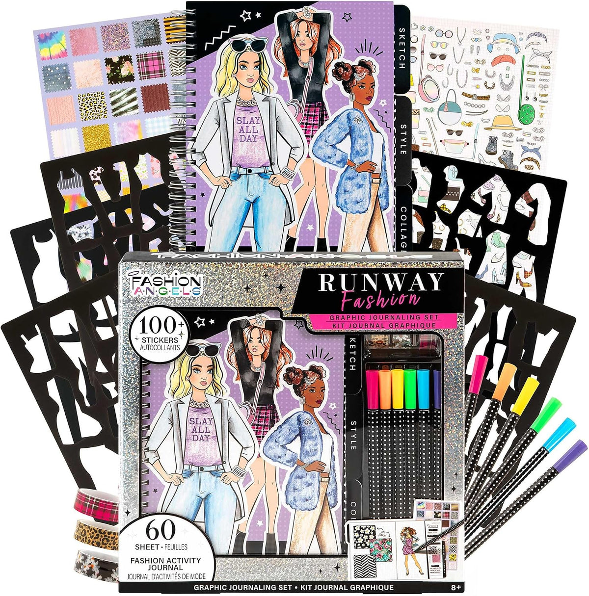 RUNWAY FASHION GRAPHIC JOURNAL SET