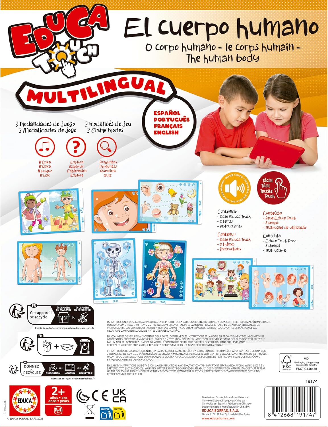 TOUCH JUNIOR THE HUMAN BODY