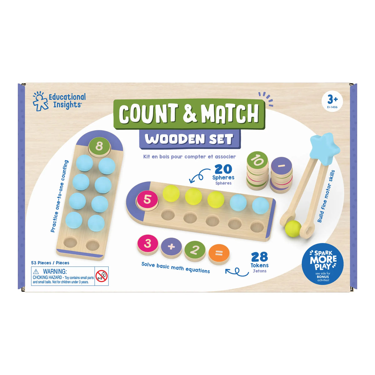 COUNT AND MATCH WOODEN SET