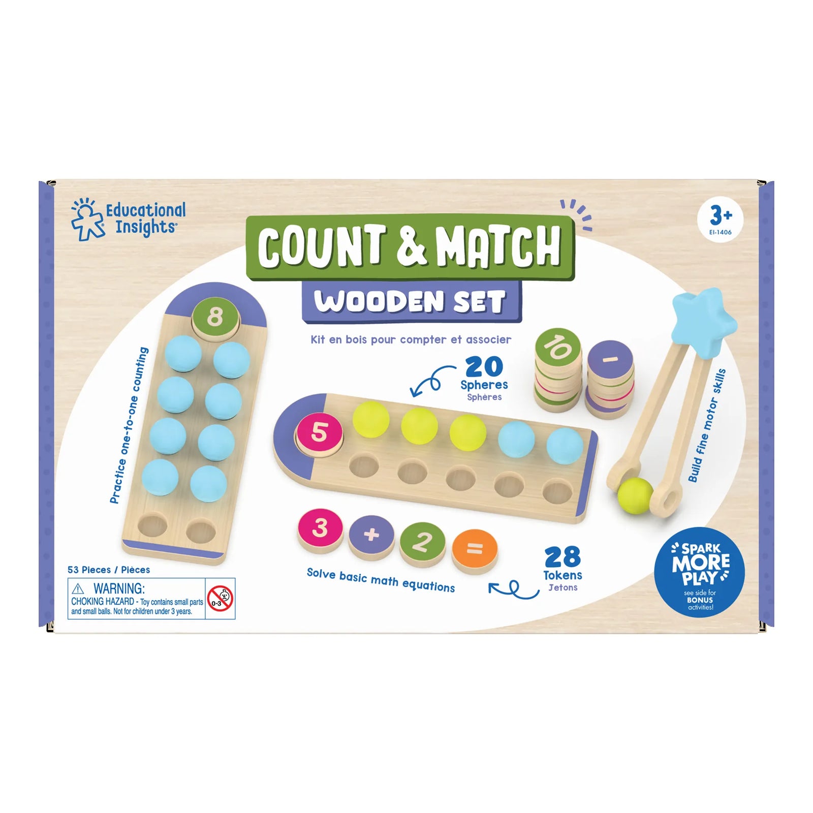 COUNT AND MATCH WOODEN SET