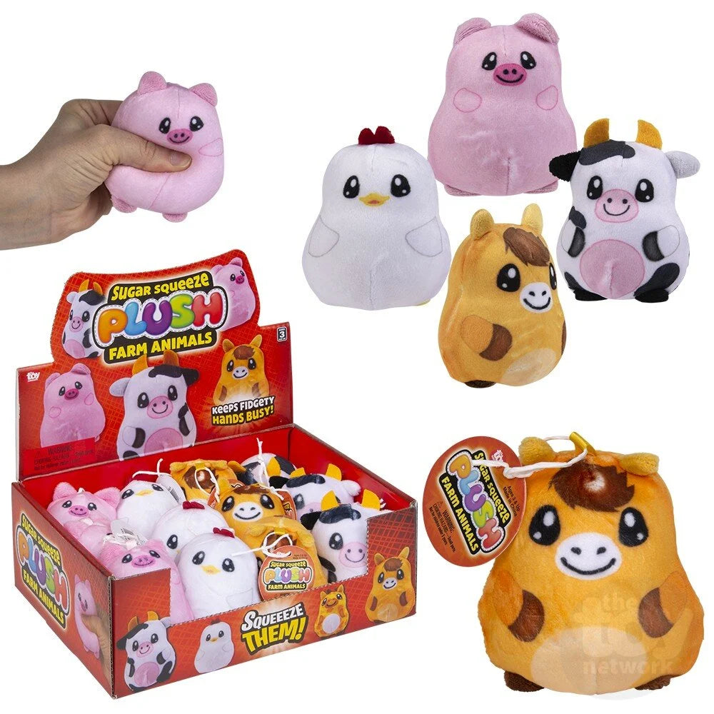 SUGAR SQUEEZE PLUSH FARM ANIMALS