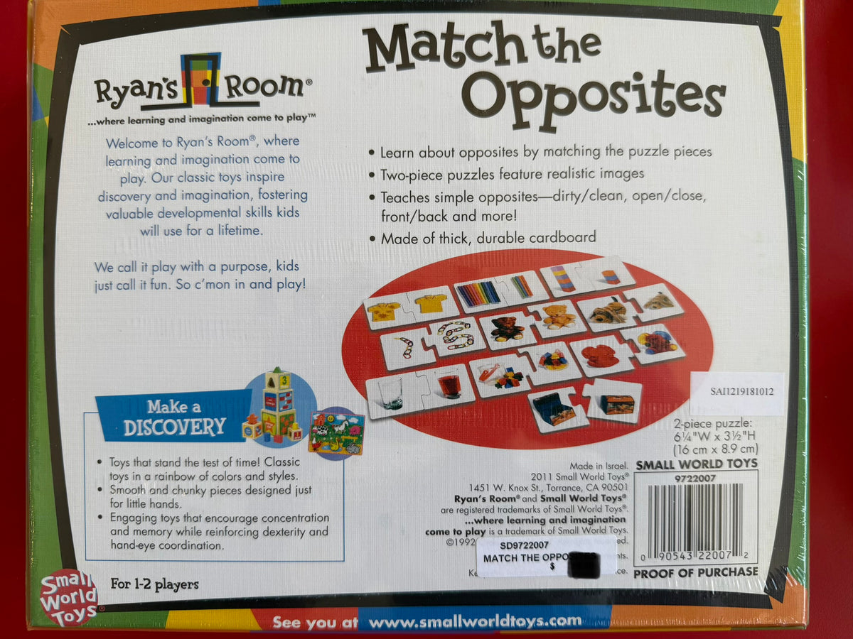 MATCH THE OPPOSITES