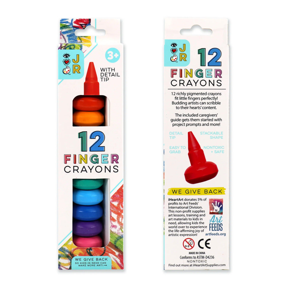 JR 12 FINGER CRAYONS