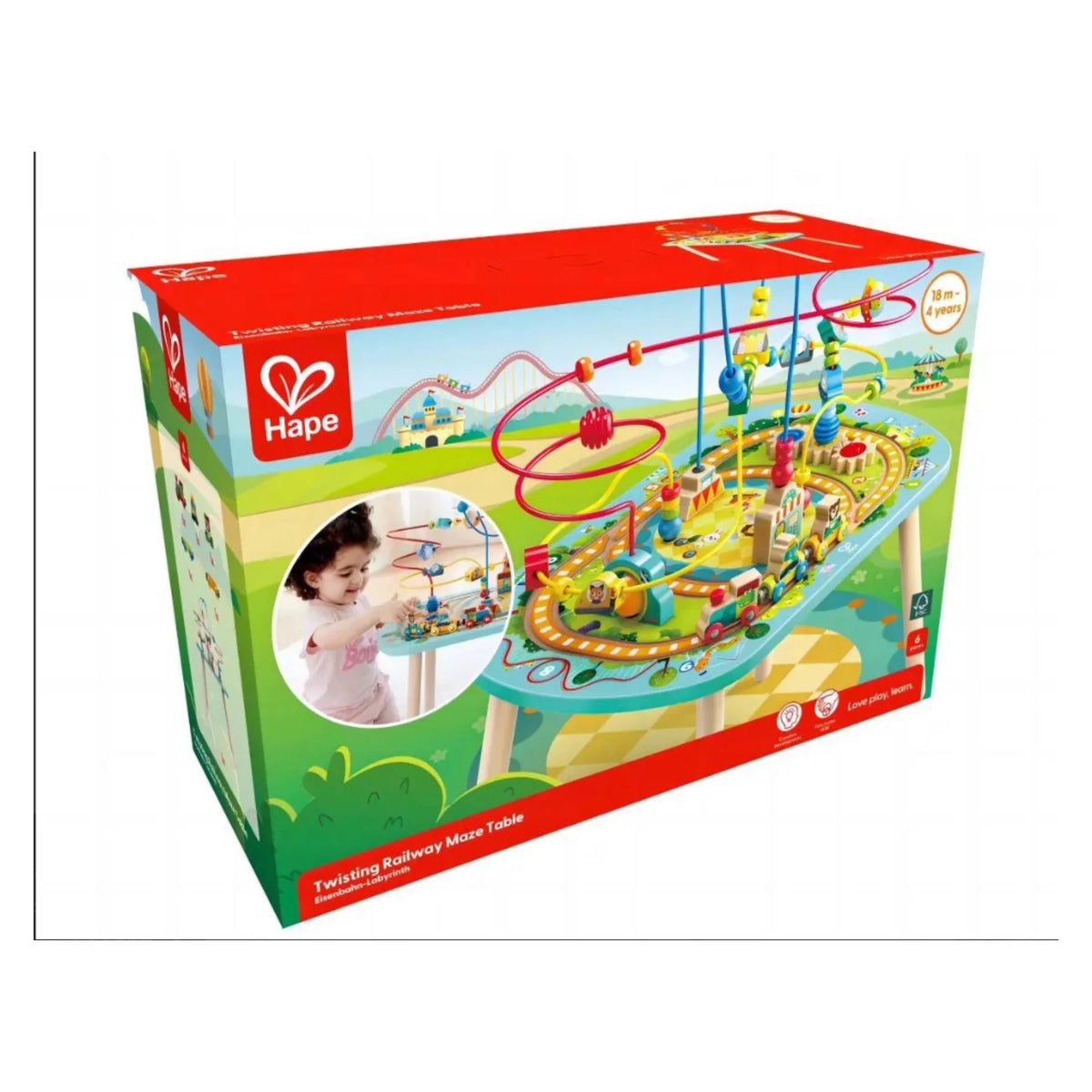 TWISTING RAILWAY MAZE TABLE