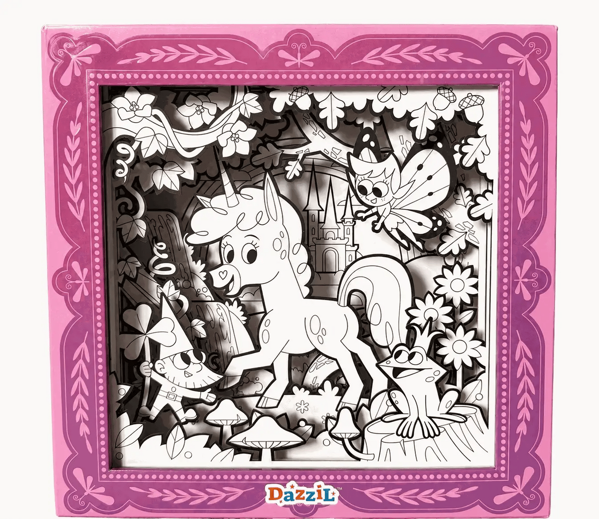 3D COLORING UNICORN