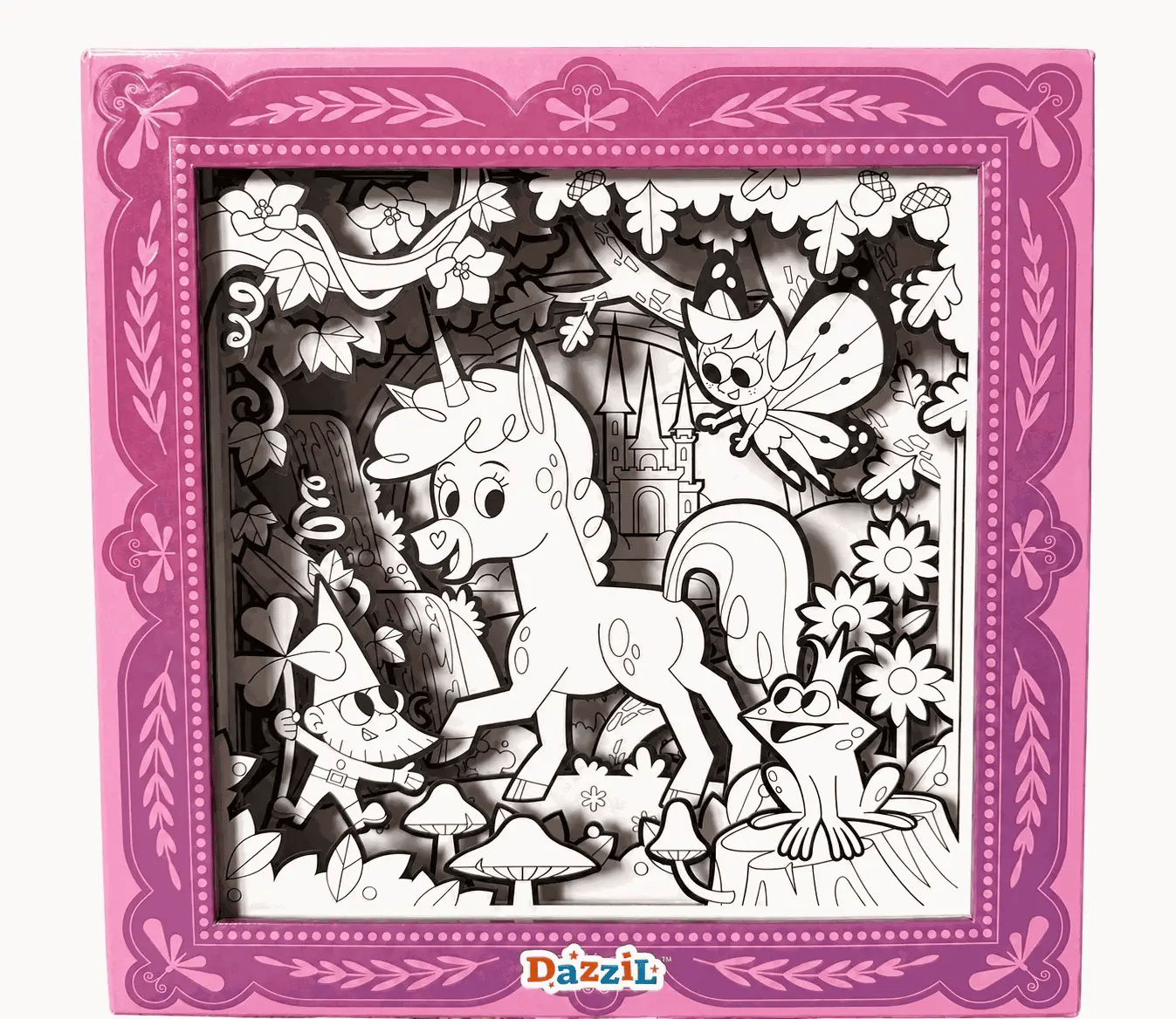 3D COLORING UNICORN