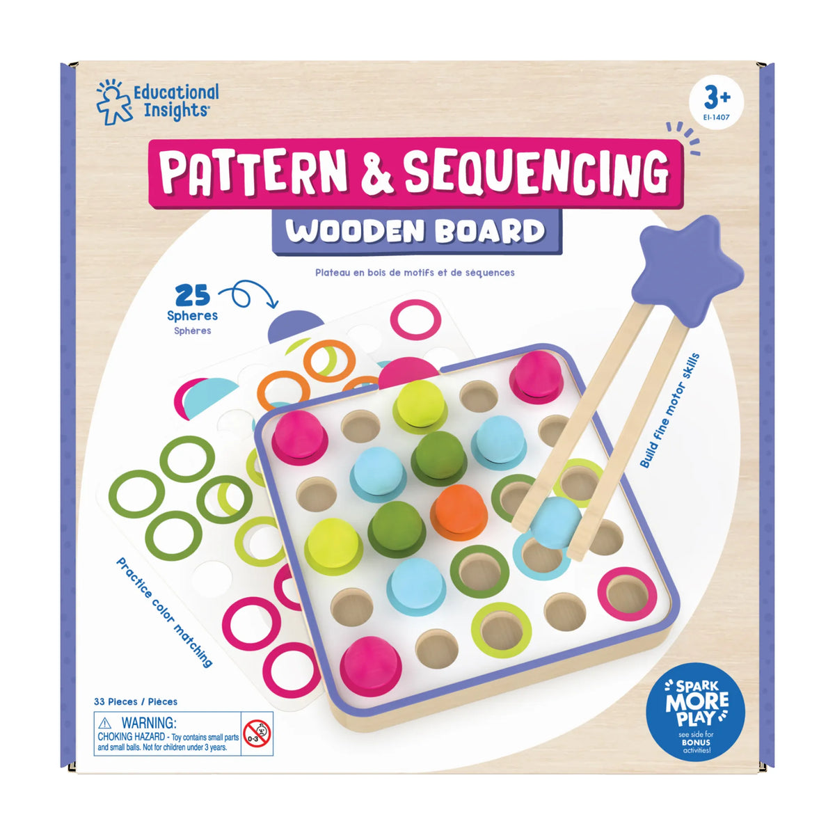 PATTERN AND SEQUENCING WOODEN BOARD