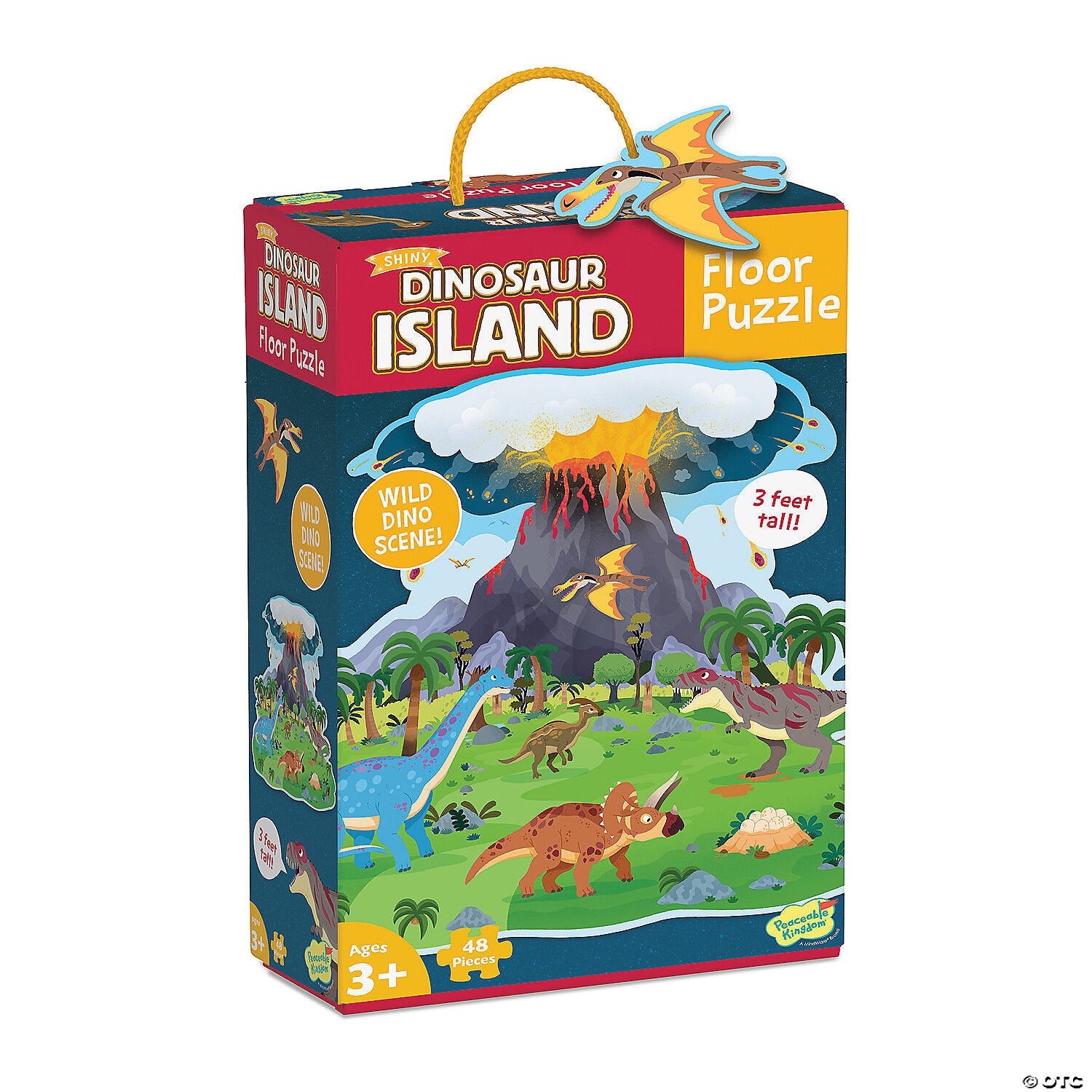 DINOSAUR VOLCANO FLOOR PUZZLE