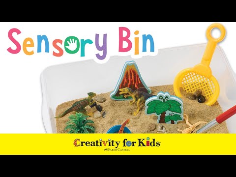 SENSORY BIN DINOSAURS DIG