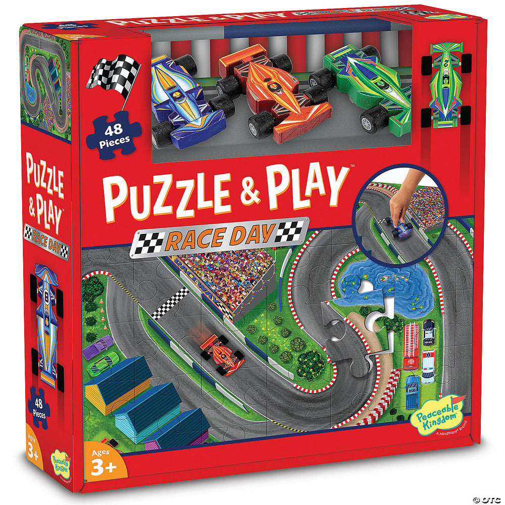 PUZZLE AND PLAY RACE CAR