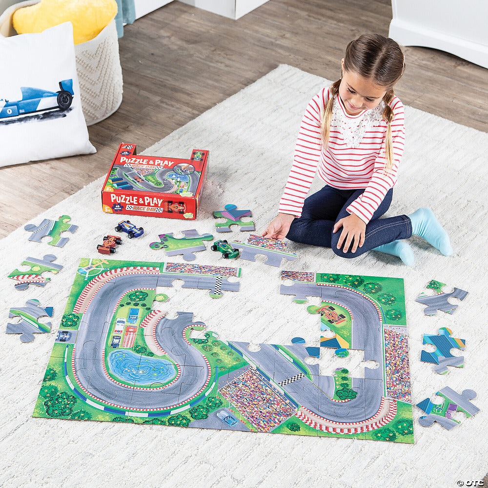 RACE CAR PUZZLE AND PLAY