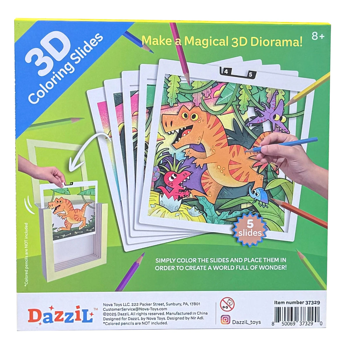 3D COLORING DINOSAUR