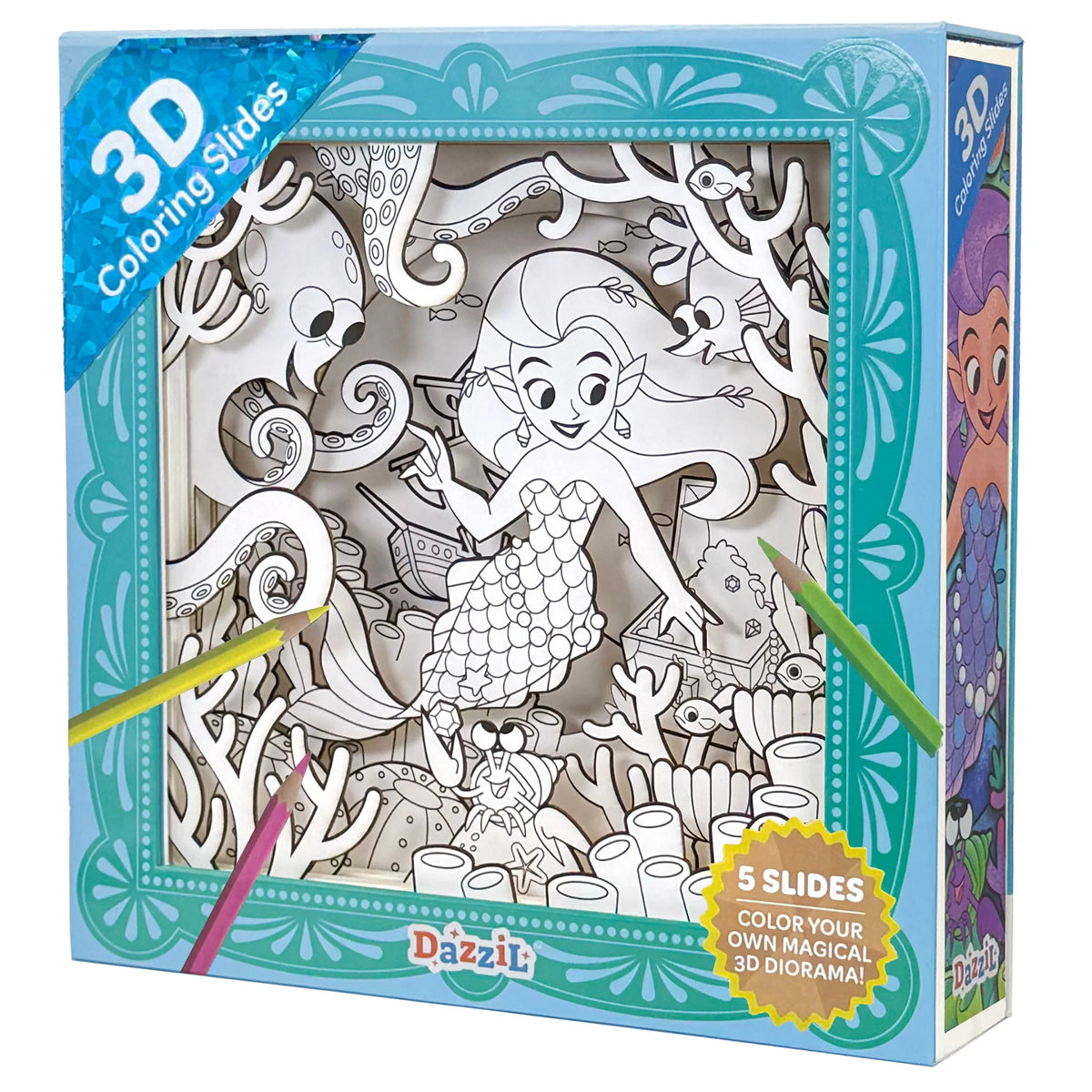 3D COLORING MERMAID