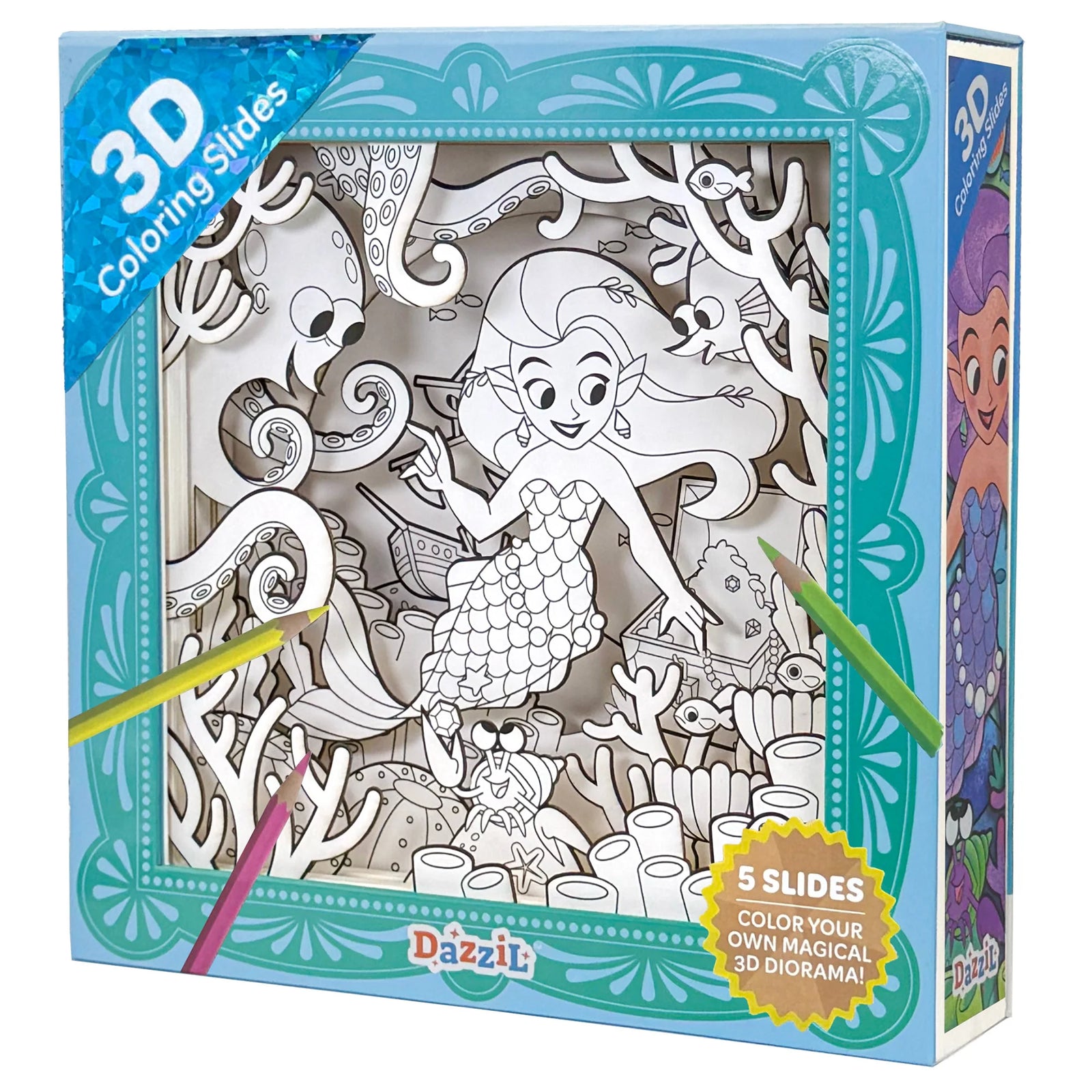 3D COLORING MERMAID