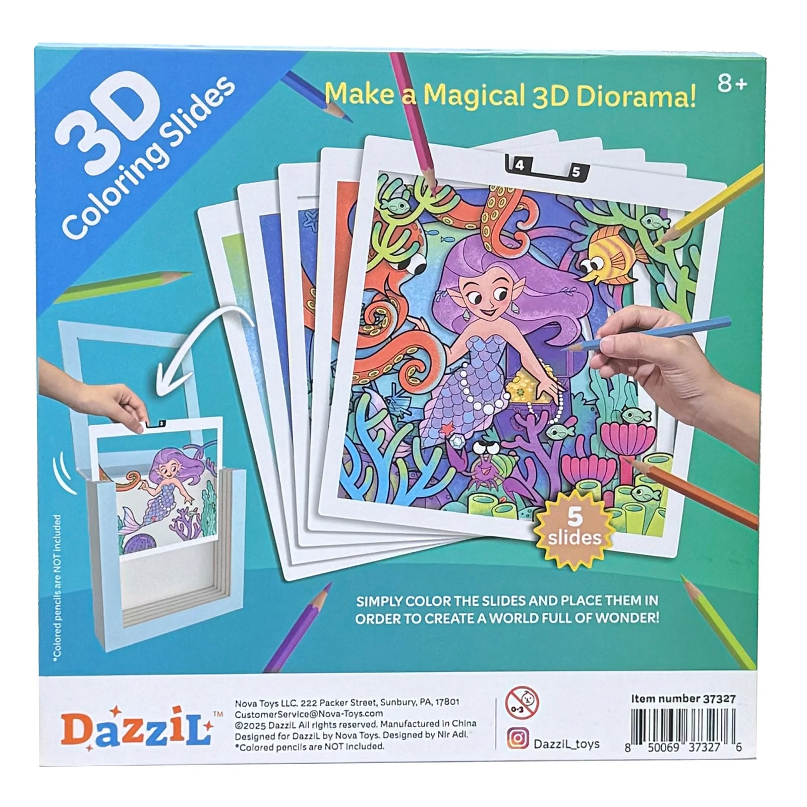 3D COLORING MERMAID