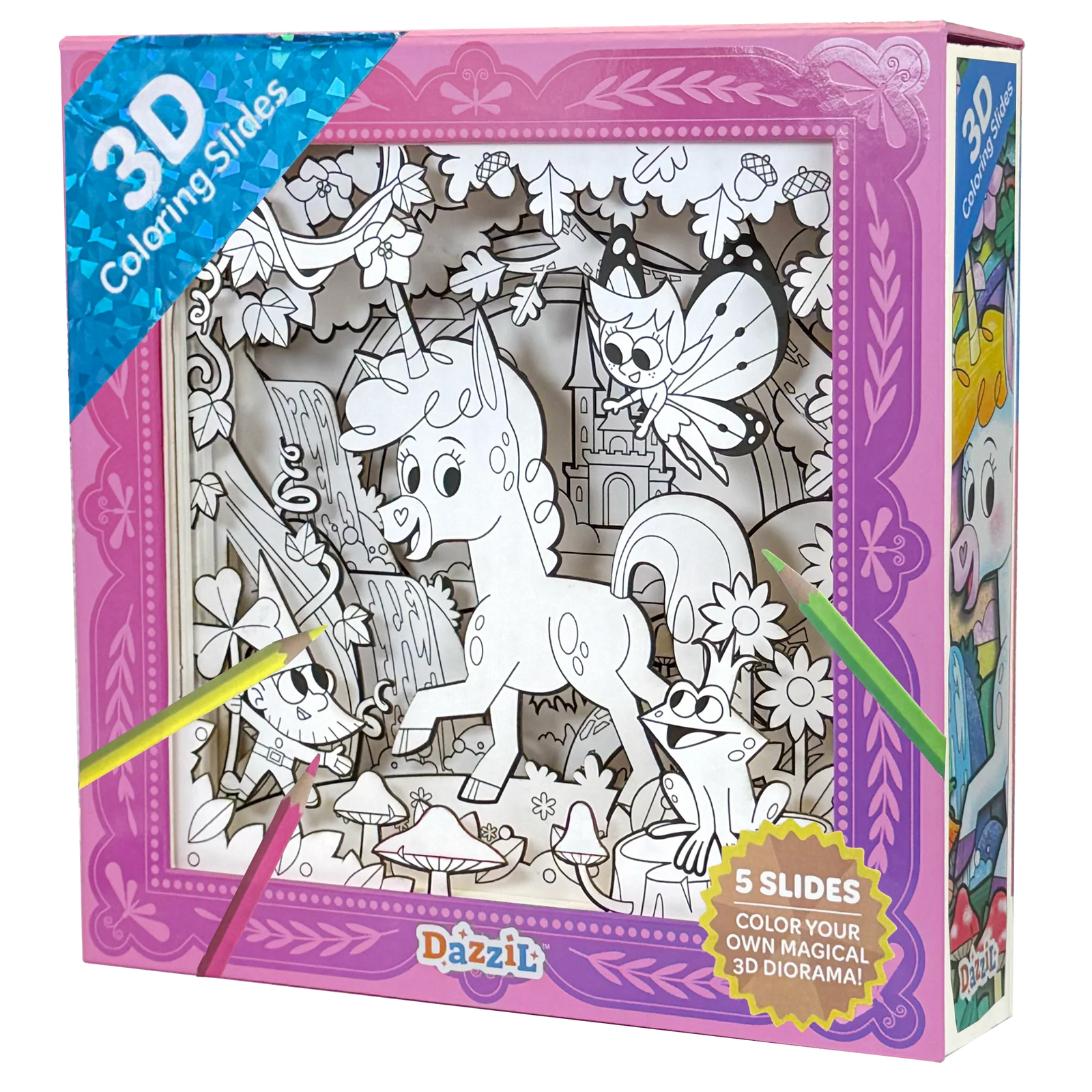 3D COLORING UNICORN