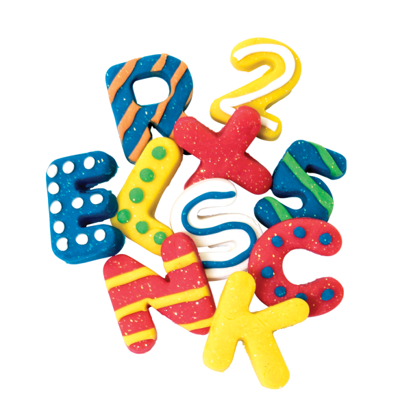 TUTTI FRUTTI SPARKLING LETTERS AND NUMBERS KIT