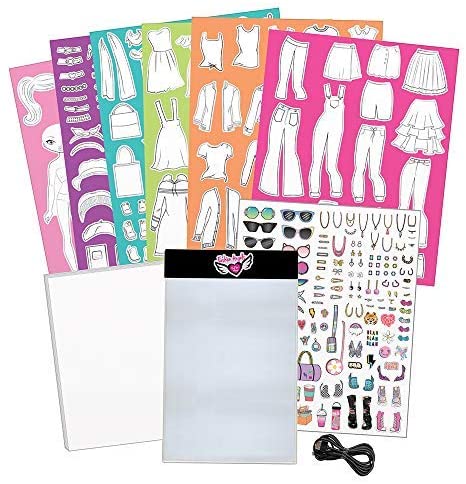 FASHION DESIGN LIGHT PAD SKETCH SET