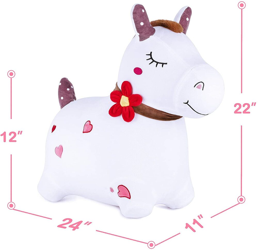 BOUNCY WHITE HORSE