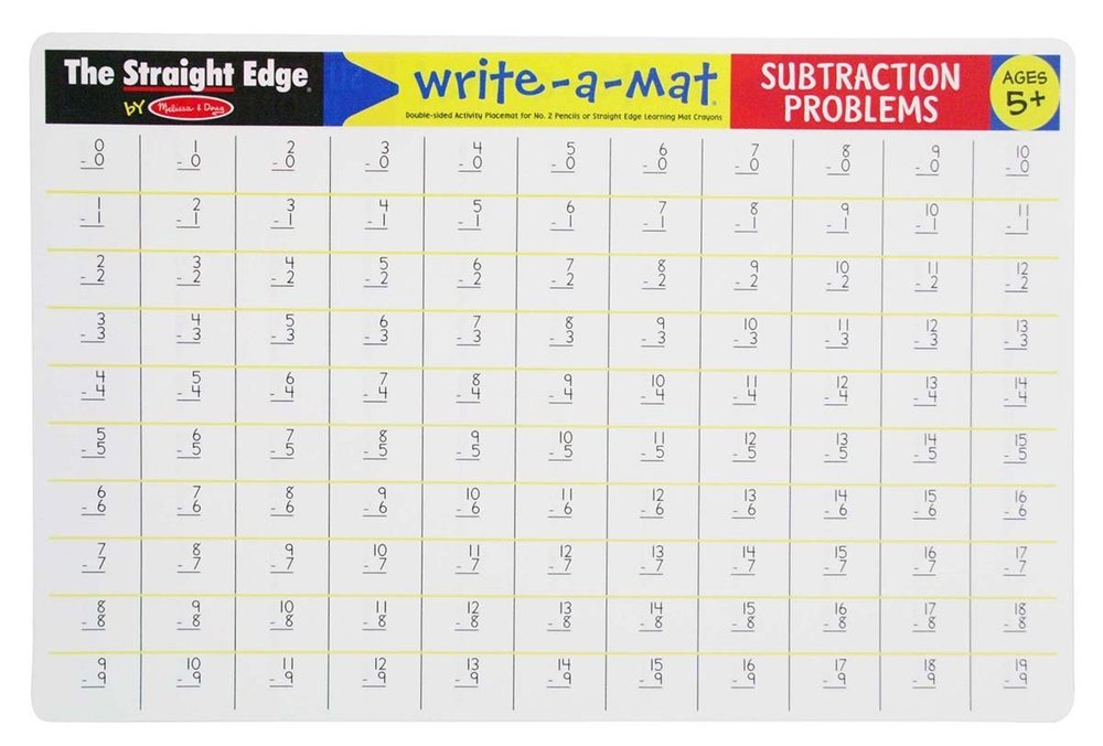 WRITE-A-MAT SUBTRACTION