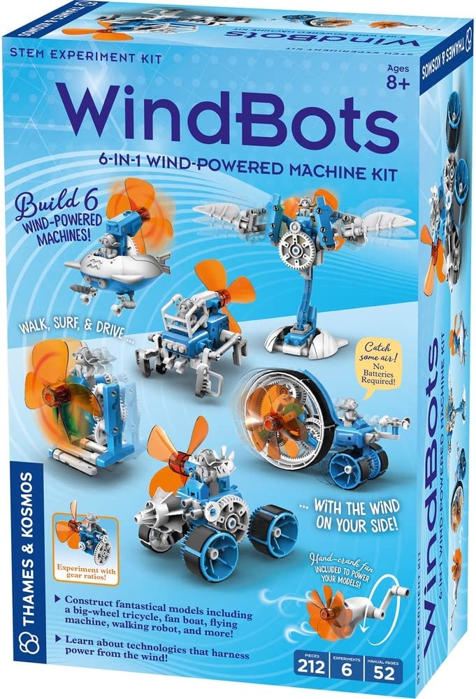 WINDBOTS 6 IN 1 WIND POWERED MACHINES KIT