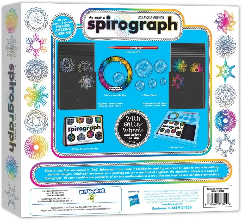 SPIROGRAPH SCRATCH AND SHIMMER