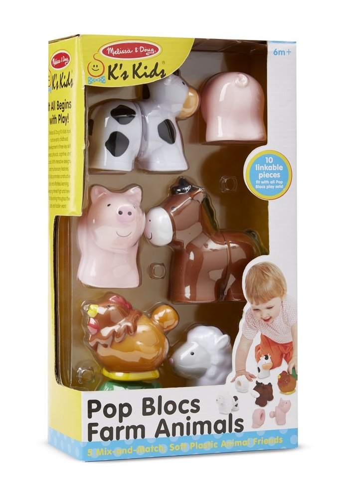 POP BLOCS FARM ANIMALS