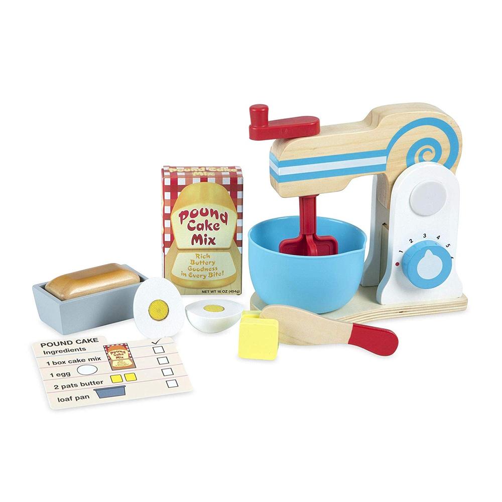 WOODEN MAKE A CAKE MIXER SET