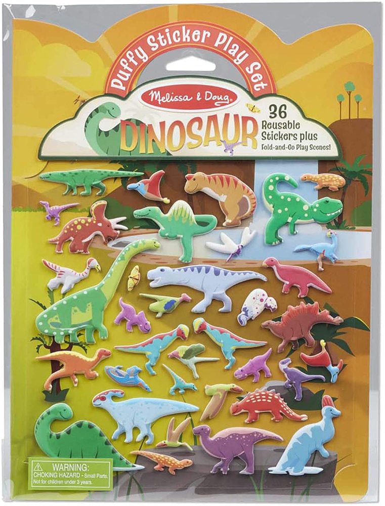 REUSABLE PUFFY STICKER- DINOSAUR
