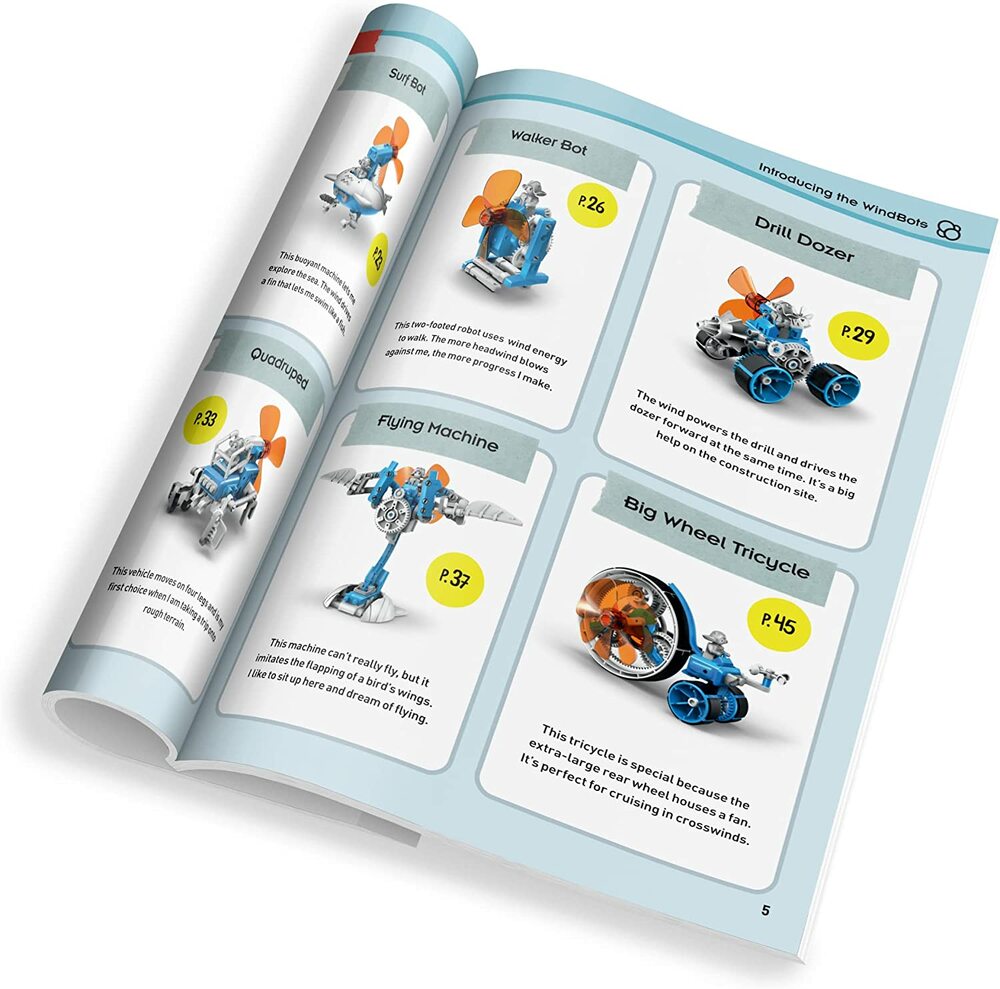 WINDBOTS 6 IN 1 WIND POWERED MACHINES KIT