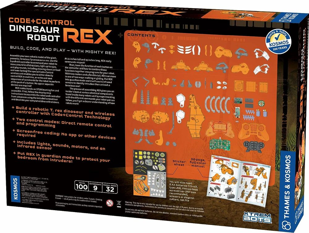 CODE AND CONTROL DINOSAUR ROBOT REX