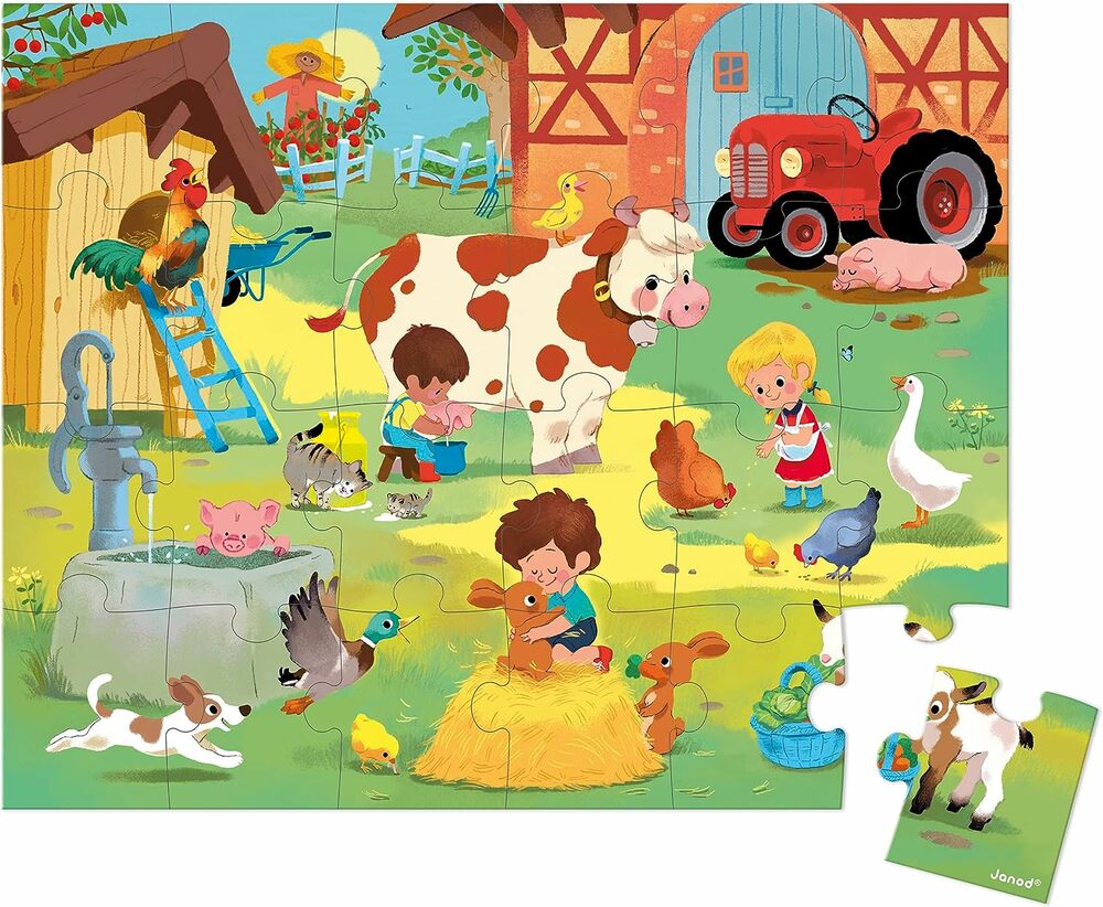24 PC PUZZLE A DAY AT THE FARM