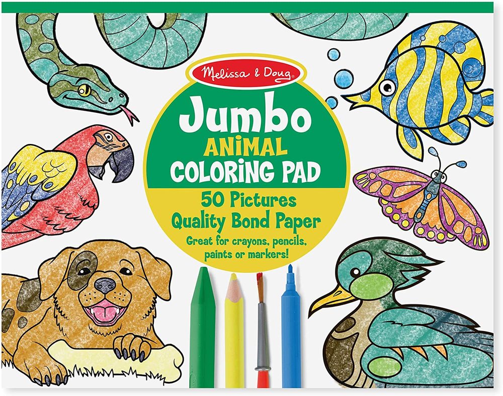 JUMBO COLORING PAD ANIMAL