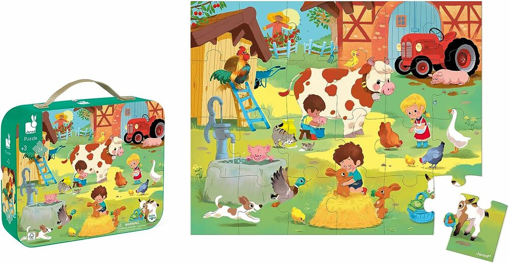 24 PC PUZZLE A DAY AT THE FARM