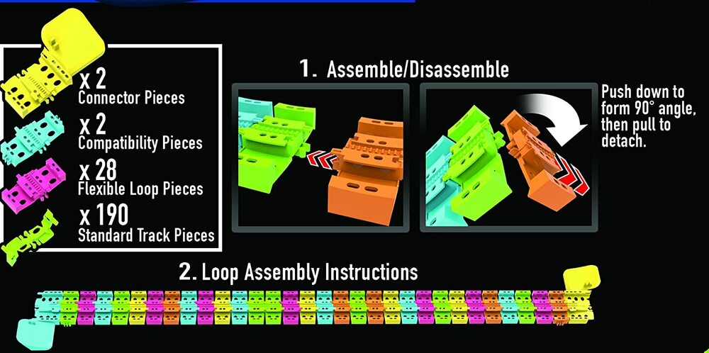 TWISTER TRACKS 360 GLOW IN THE DARK WITH EMERGENCY VEHICLE