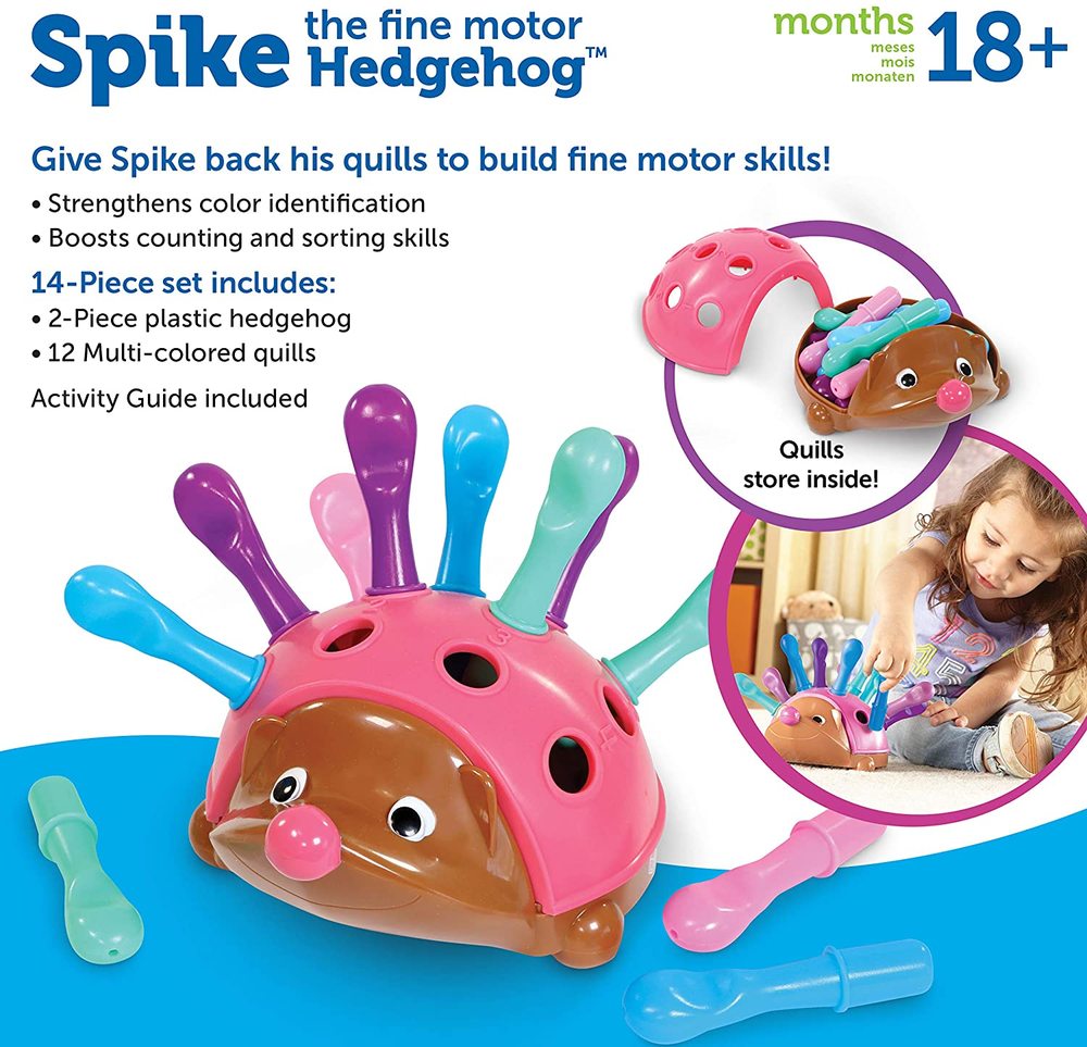 SPIKE THE FINE MOTOR HEDGEHOG PINK