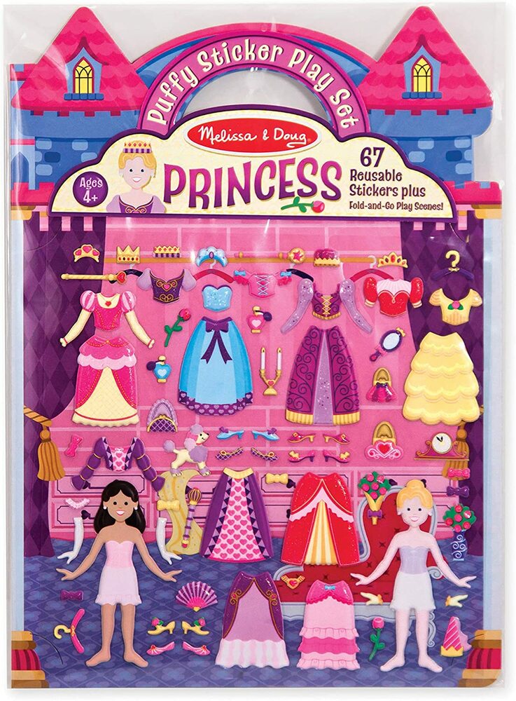 REUSABLE PUFFY STICKER - PRINCESS