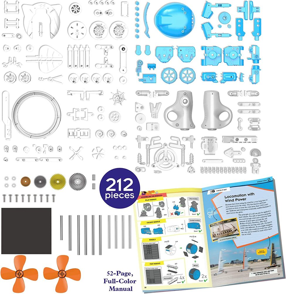 WINDBOTS 6 IN 1 WIND POWERED MACHINES KIT