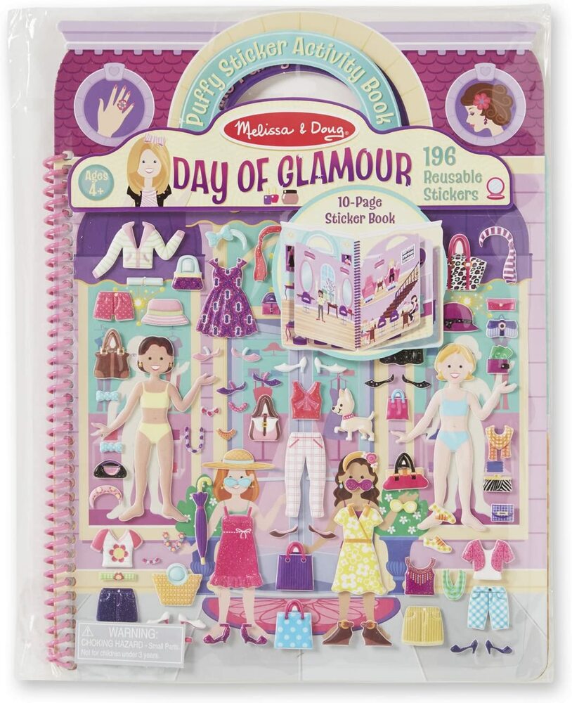 REUSABLE PUFFY STICKER - DAY OF GLAMOUR