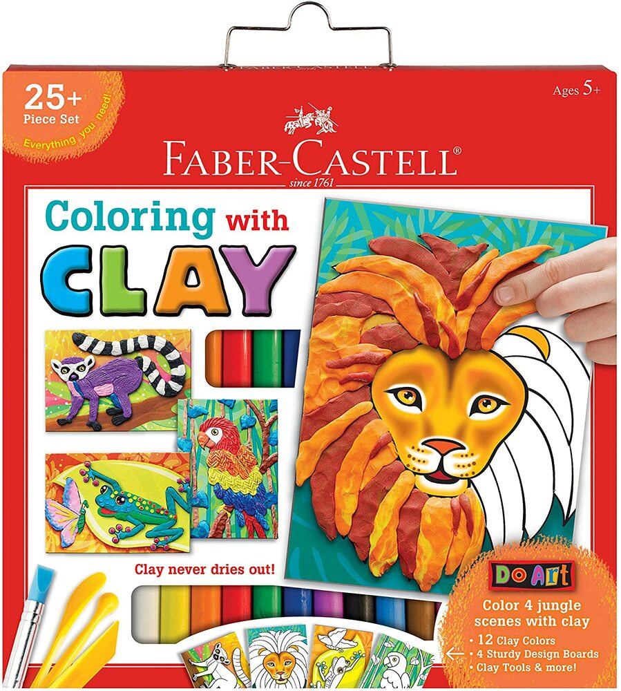 DO ART COLORING WITH CLAY