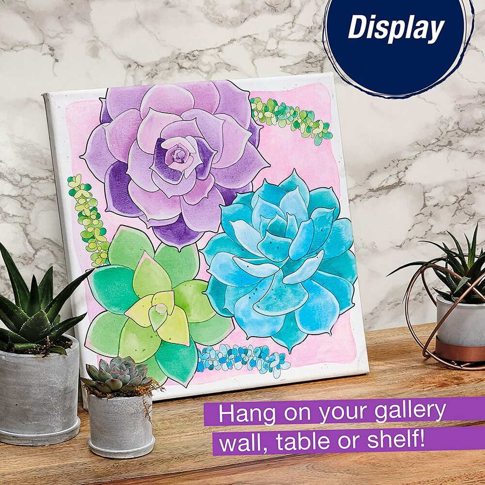 WATERCOLOR SUCCULENTS PAINT BY NUMBER