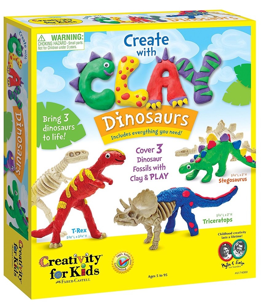 CREATE WITH CLAY DINOSAURS