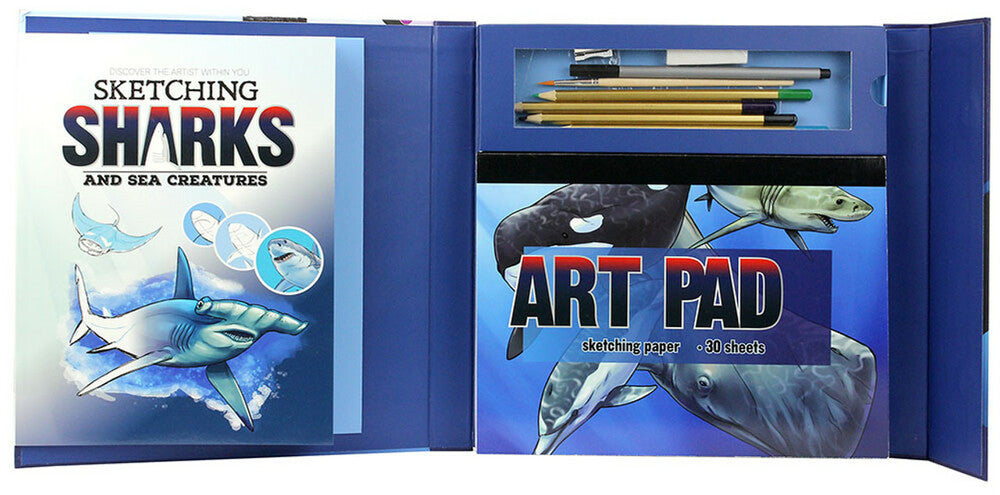 SKETCHING SHARS AND SEA CREATURES