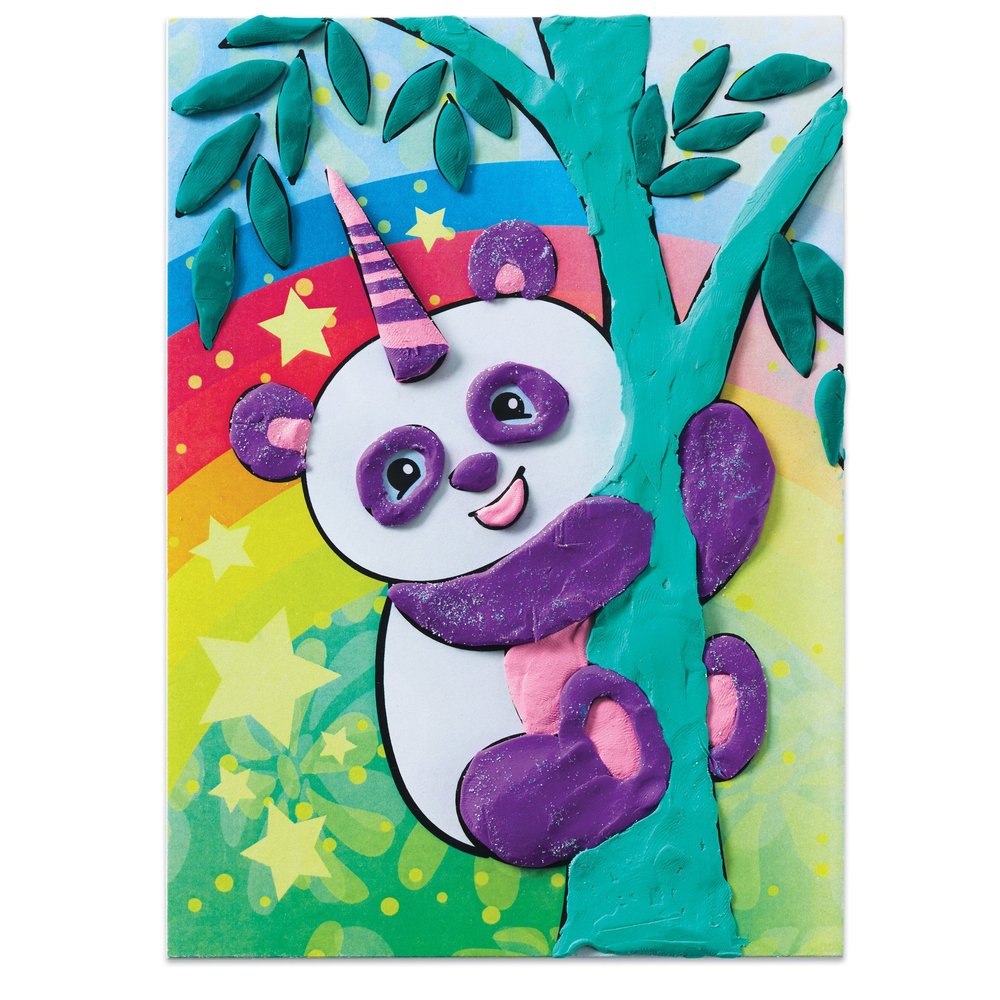 COLORING WITH CLAY UNICORN AND FRIENDS